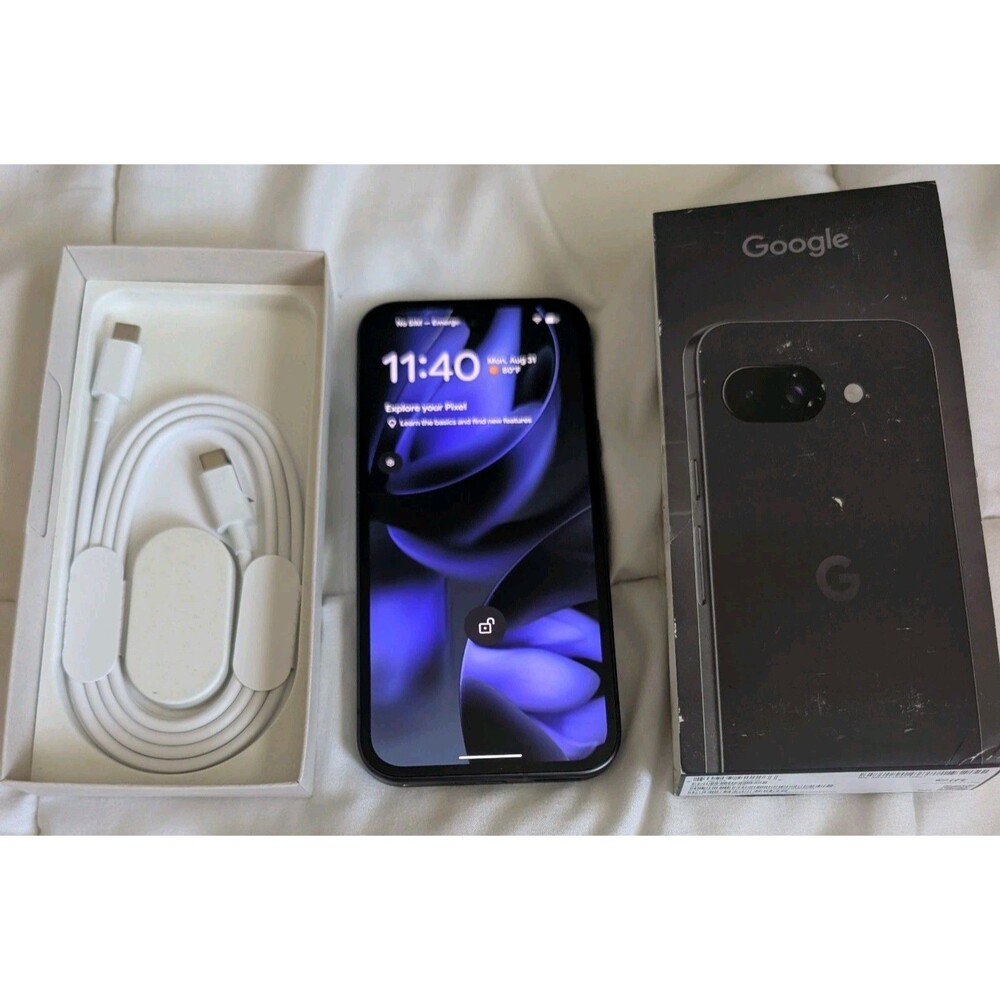 Google Pixel 9a 128GB OEM Bootloader Unlocked Obsidian